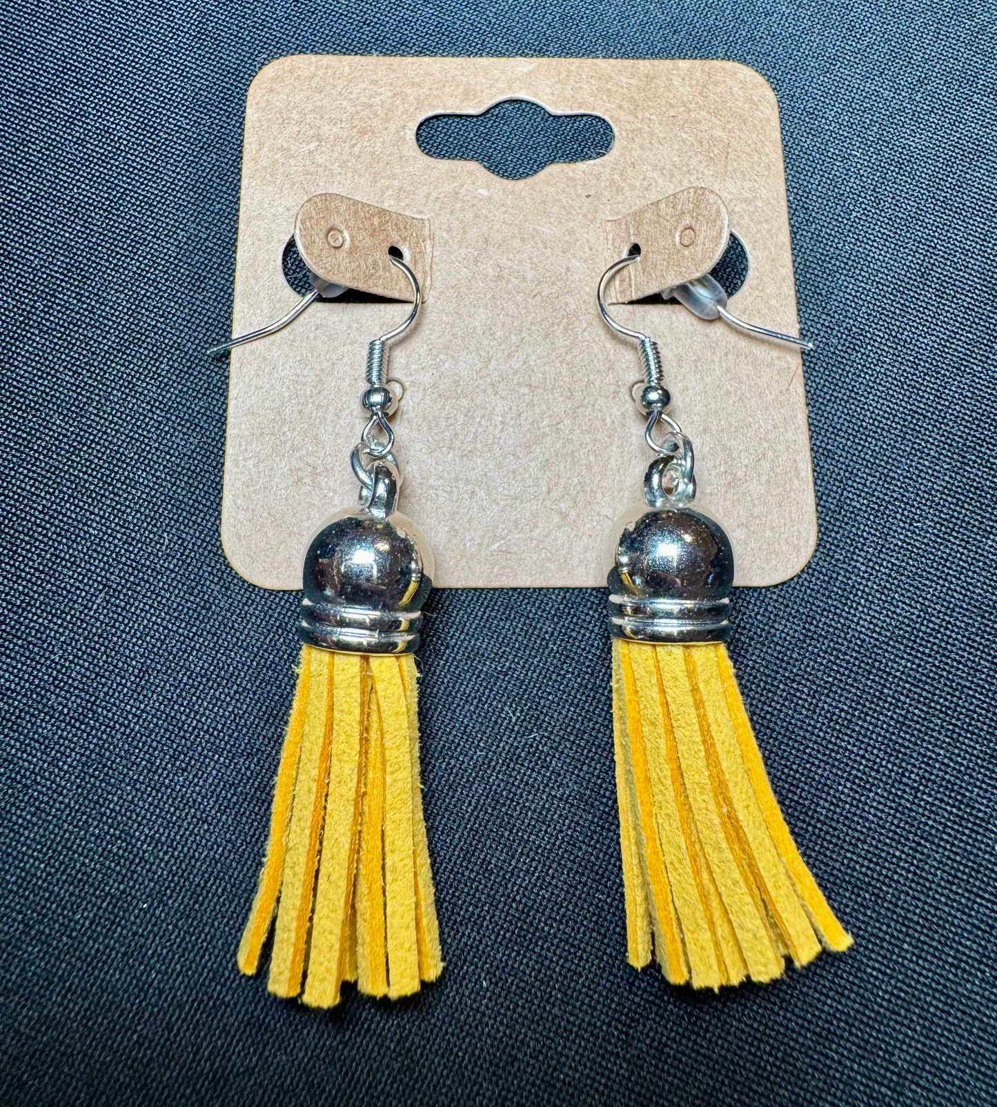 Yellow Tassel Earrings