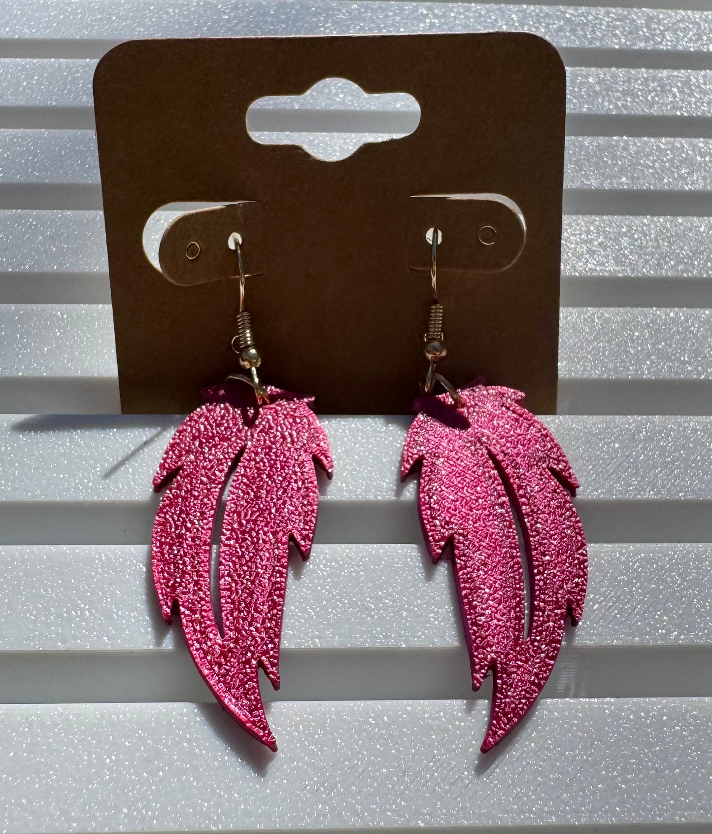 3D Feather Earrings