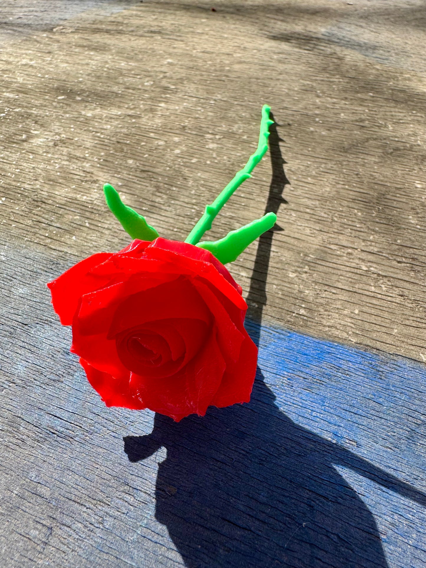 3D Printed Red Rose