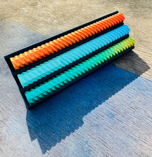 3 Fidget Spiral Pens With Stand