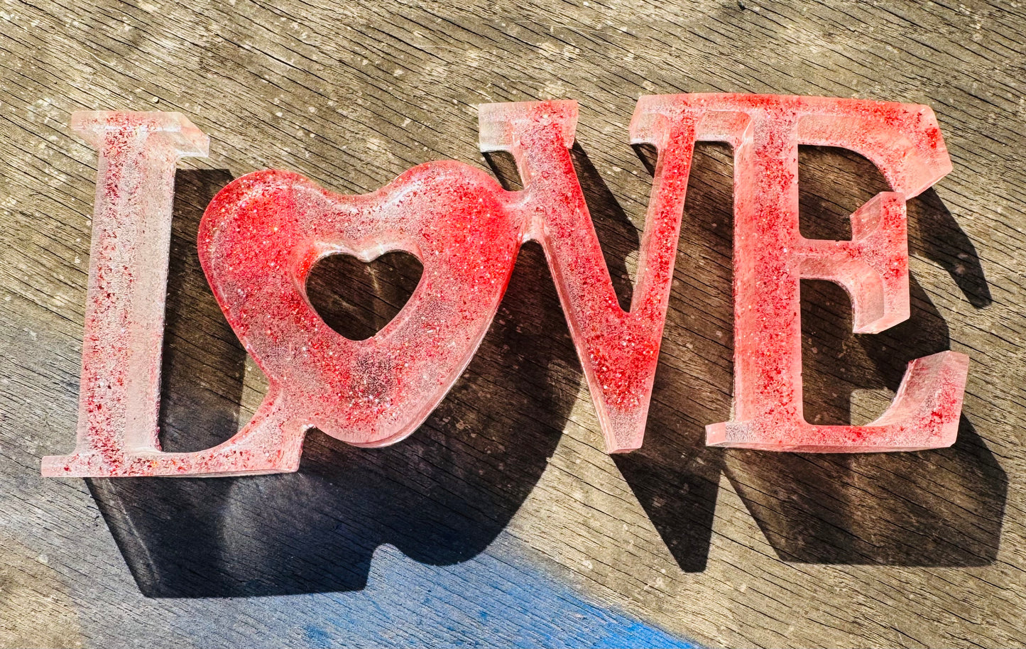 Love Resin Decor Stand Up Sign