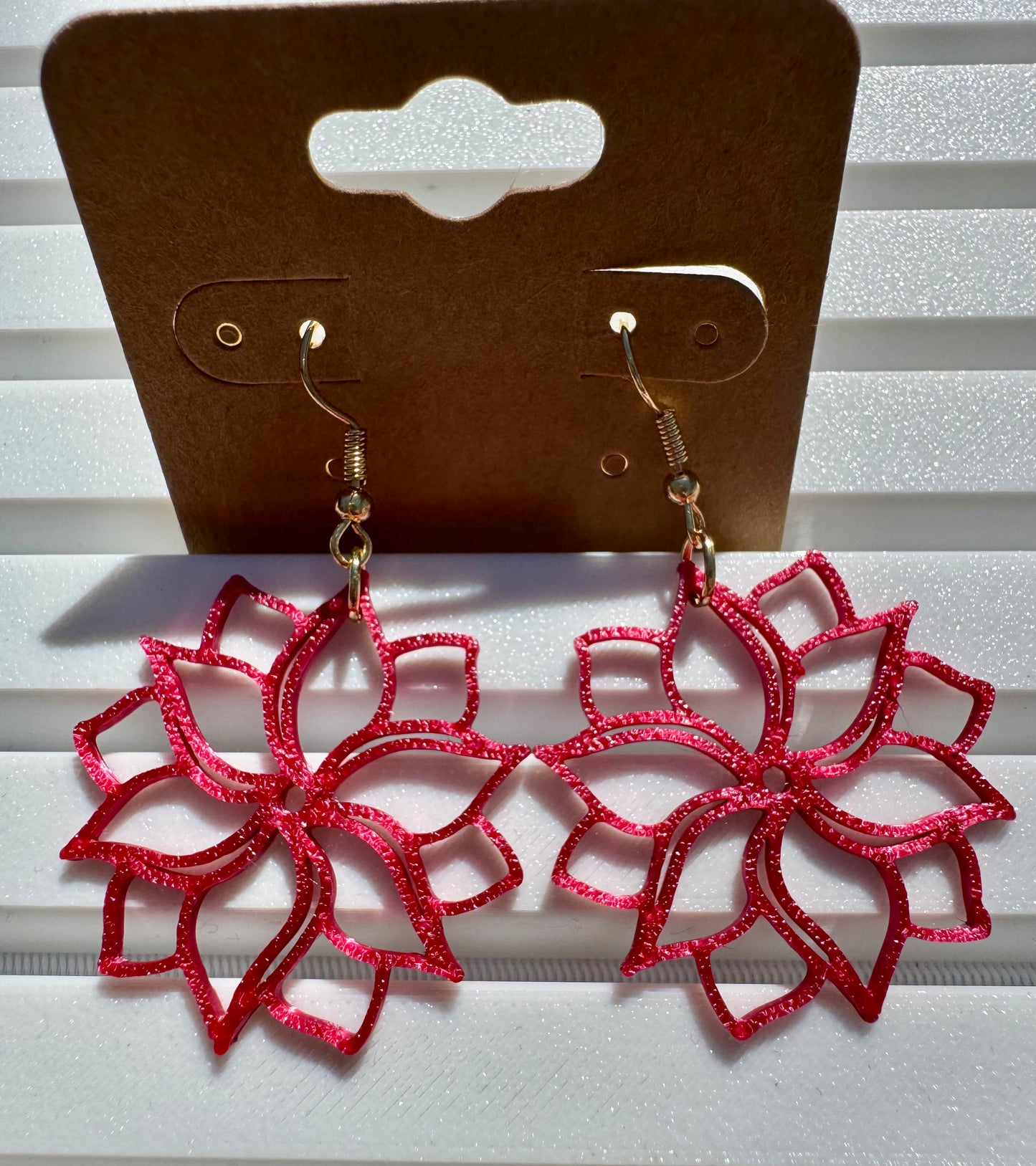 3D Flower Earrings