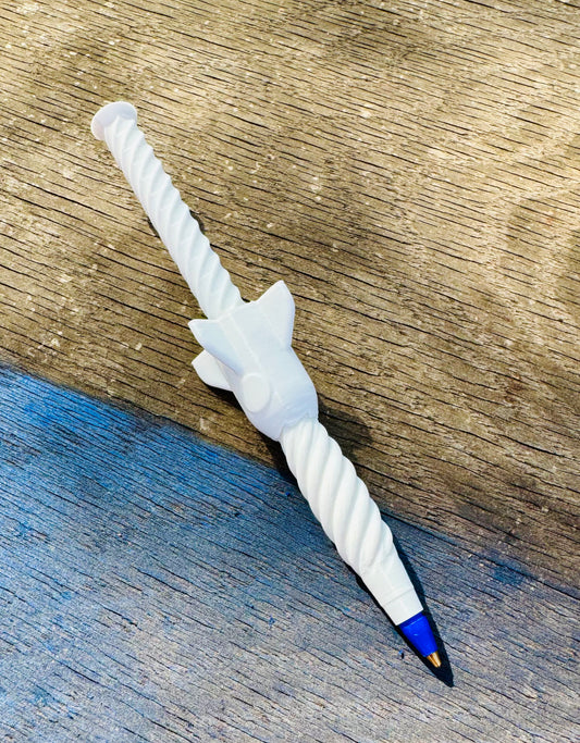 Spaceship Rocket Fidget Pen With Blue Ink
