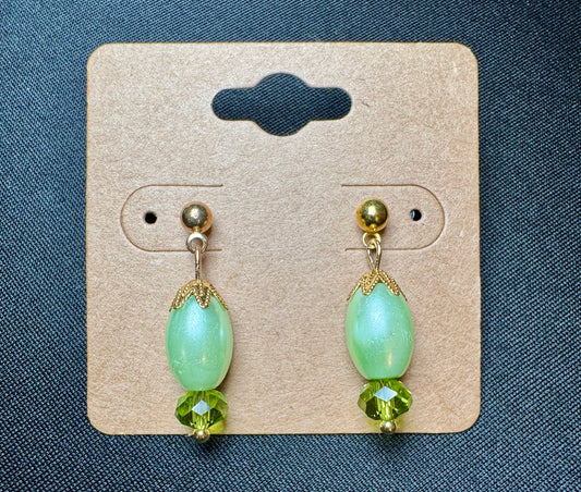 Green Classic Earrings