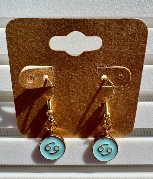 Cancer Zodiac Sign Earrings ♋