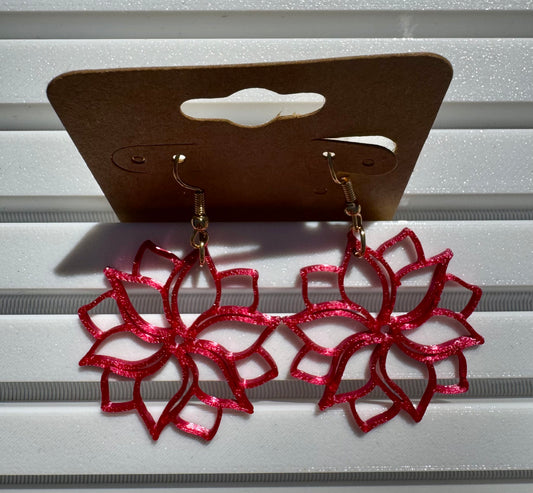 3D Flower Earrings