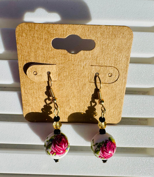 Vintage Floral Earrings