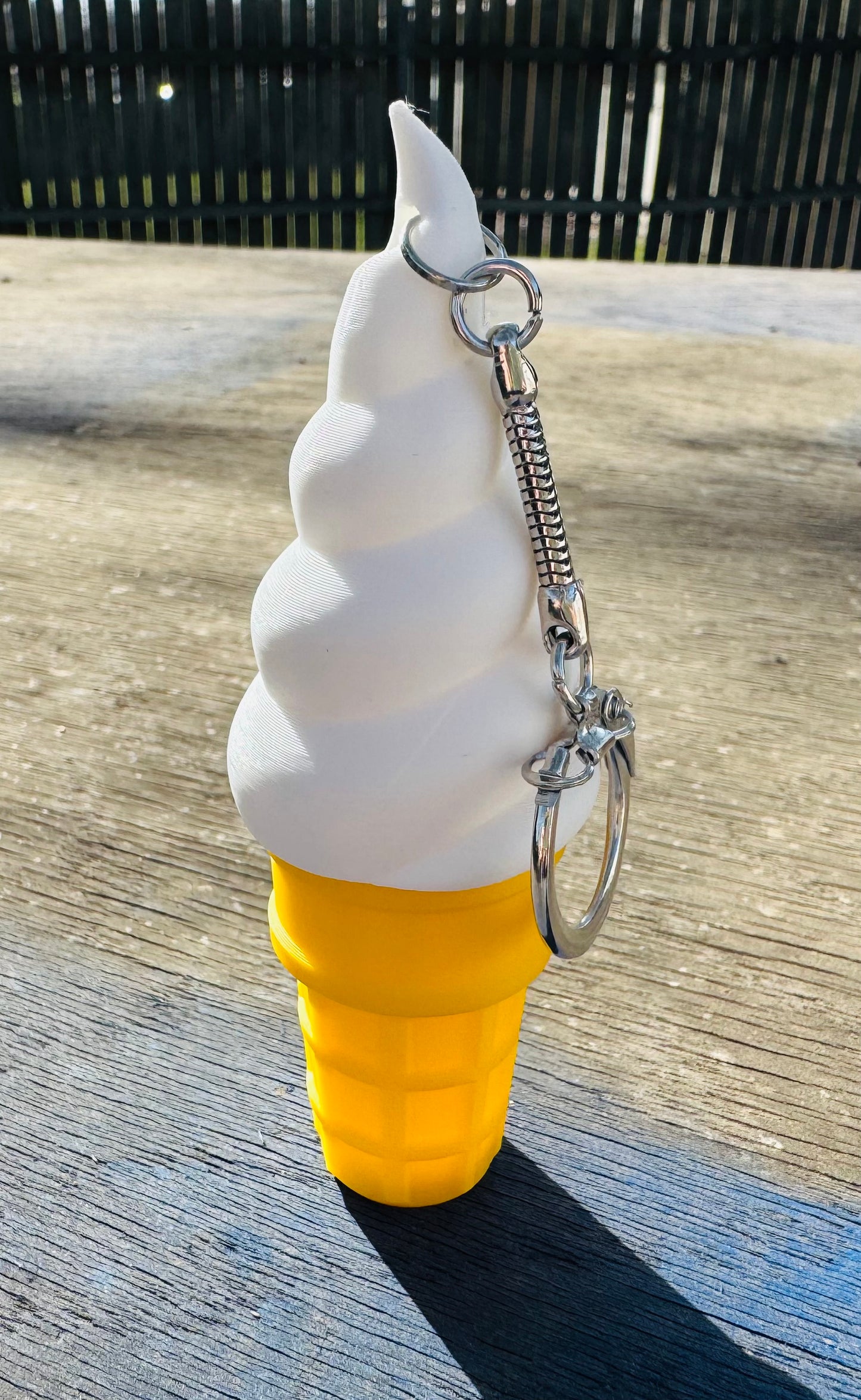 3D Printed Ice Cream Chapstick Holder Keychain