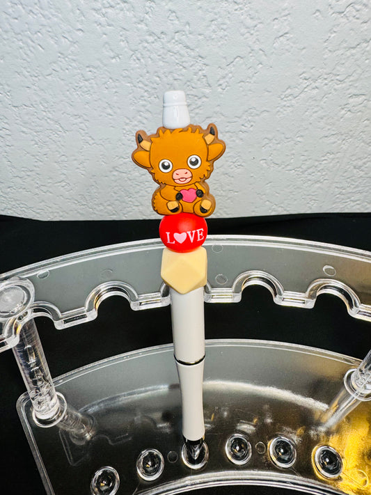 Cute Cow Heart Love Pen!