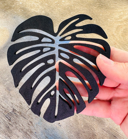 3D Monstera Coaster Leaf